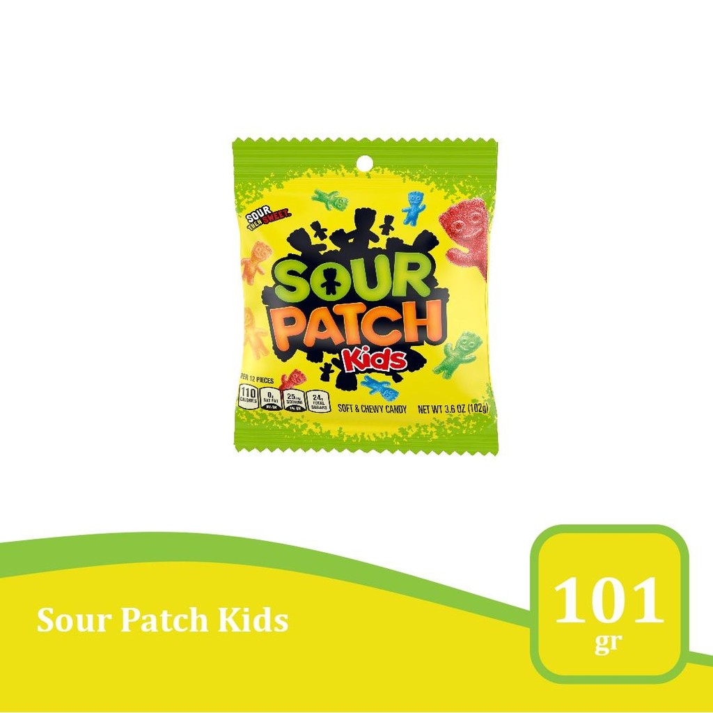 

Sour Patch Kids 3.6 oz - Bag - permen kenyal asam import USA