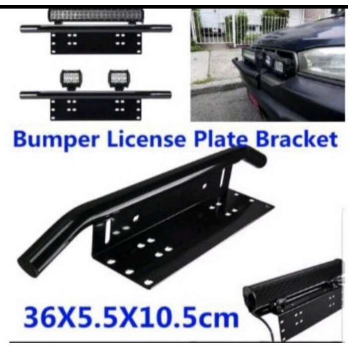 DUDUKAN/BREKET LAMPU TEMBAK BEMPER MOBIL