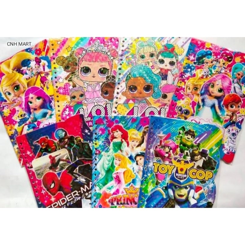 

COD isi loose leaf karakter A5 / kertas binder murah / isi file karakter / isi file karakter 20 lubang Harga 10 Pak HOTT