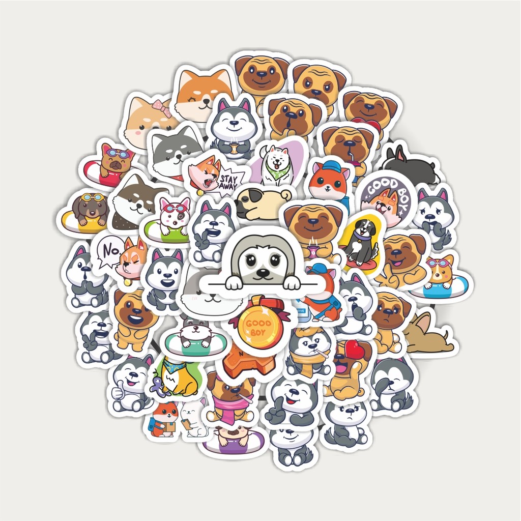 

Sticker Pack Stiker Super Kawai Doggy [Anjing Lucu] | Sticker TUMBLR | Stiker LAPTOP KOPER HELM