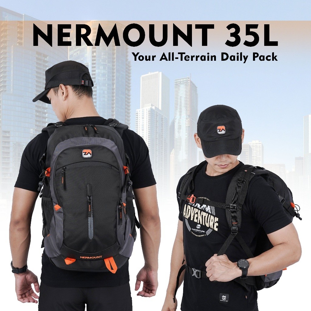 Tas Ransel Daypack Zarventure Nermount Backpack Adventure Outdoor 35 Liter