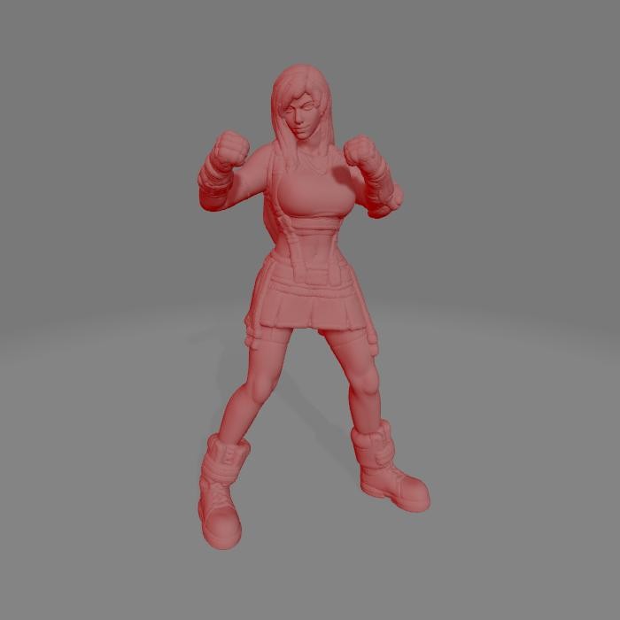 Diorama Figure Miniatur Tifa Final Fantasy  Skala 64