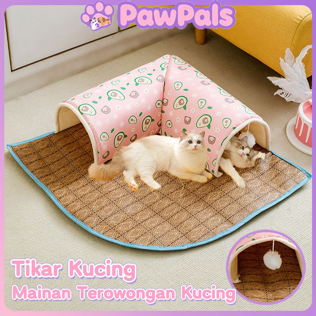 Mainan Terowongan Kucing /Tempat Tidur Kucing Kasur Kucing /2in1 Tempat Tidur Dan Tempat Bermain Ter