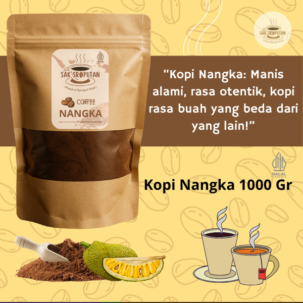 

( SS 01 ) bubuk kopi nangka madu 1 kg kopi bubuk nangka 1000 gram bubuk kopi robusta mix nangka