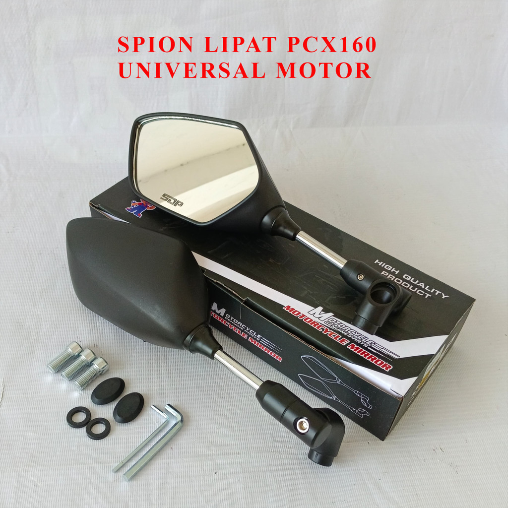 SDP SPION LIPAT 360° LUSTER VIETNAM MODEL PCX 160 BRACKET ALMINI TANGKAI CROM FLEKSIBEL UNIVERSAL MO
