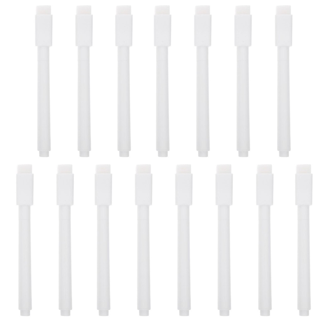 

15 Pcs Chalk Pen Liquid Marker Erasable Dry Erase Pens Dust Glass White Chalk Pen Markers Students Stationery