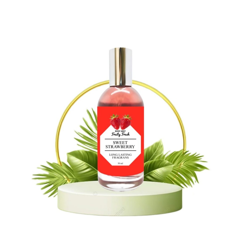 

Parfum Wanita Strawberry Body Mist Wangi Kalem Tahan Lama 24 Jam Viral Tiktok