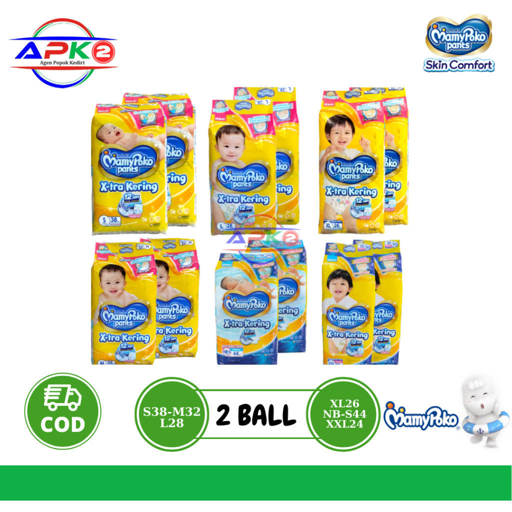 MAMYPOKO X-TRA KERING [ S38 M32 L28 XL26 XXL24 NBS44 ] POPOK PER 2 BALL APK2