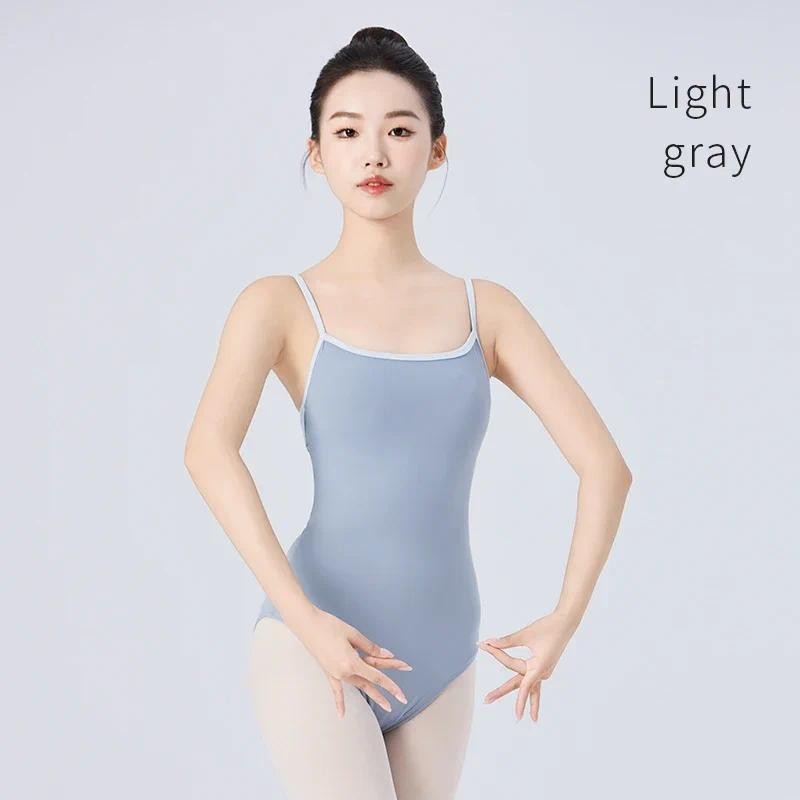 Women Ballet Leotards Dance Camisole Gymnastic Leotard Lining Adult Cross Back Ballet Bodysuit Teen 