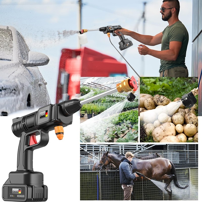 Heavy Duty ZHIPU    Jet Cleaner Tekanan Tinggi   Alat Cuci Motor Mobil Mesin Mini Portable semprotan