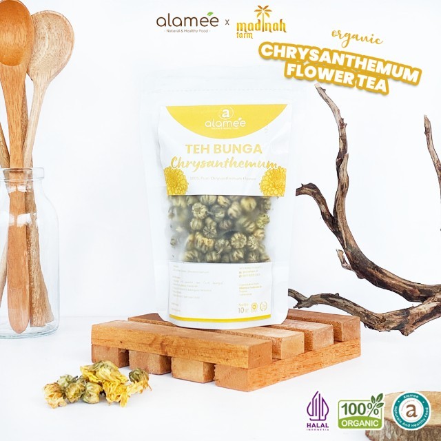 

Teh Bunga Chrysanthemum Tea Krisan Emas Golden Crysant Herbal Alami Organik Alami Crysanthemum 10gr madinah