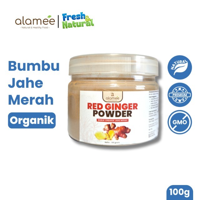 

ALAMEE Red Ginger Powder Premium Minuman Jahe Merah Bubuk Tanpa Campuran Sehat Serbuk Minuman 100gr fresh and natural