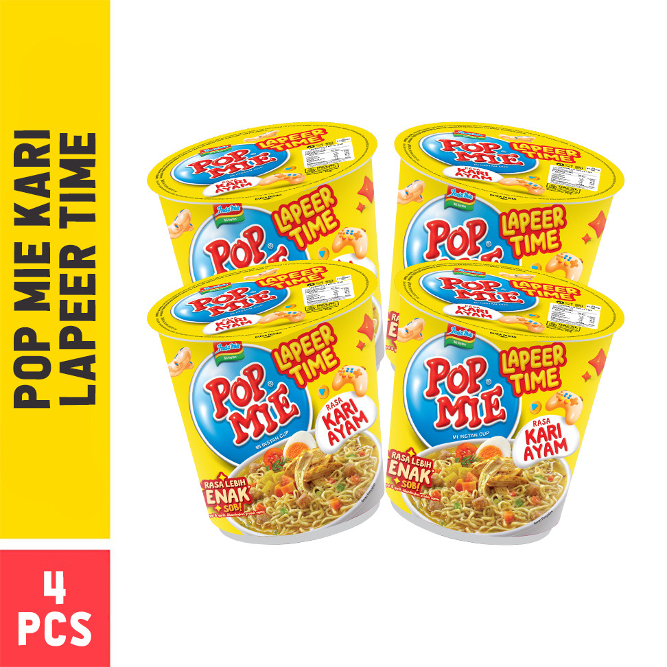 

4 PCS - Pop Mie Kari Lapeer Time 75 Gr
