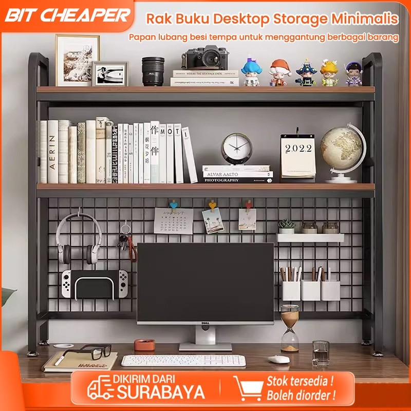 

Rak Buku/Rak Meja Stationery Desktop Storage/Rak Organizer/Rak Serbaguna Desktop/Desk Organizer/Bookshelf
