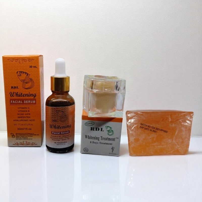Cream rdl super +Serum rdl whitening+sabun orens Cda Bpom
