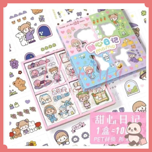 

UNAYA Sticker Momo Sanrio isi 100 Lembar Stiker Lucu Imut