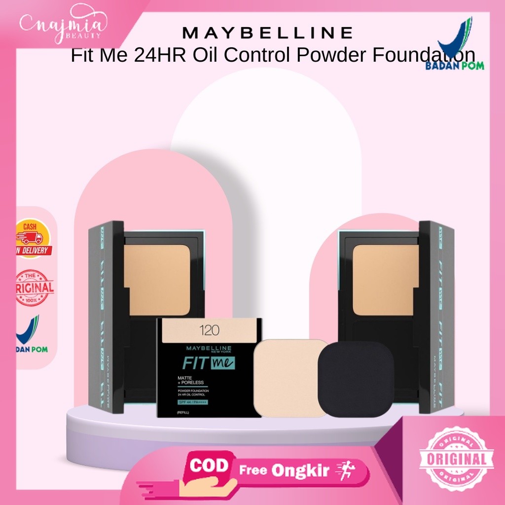 Najmia - Maybelline Fit Me 24HR Oil Control Powder Foundation Bedak Refill