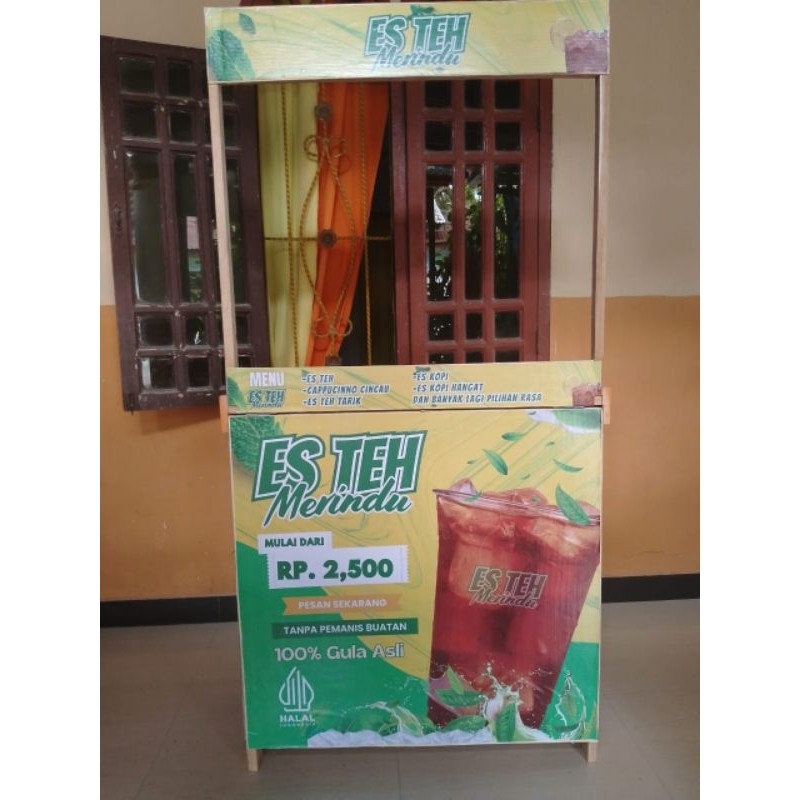 BOTH PORTABLE MURAH | GEROBAK LIPAT KEKINIAN | GEROBAK JUALAN EKONOMIS | GEROBAK MURAH MURMER