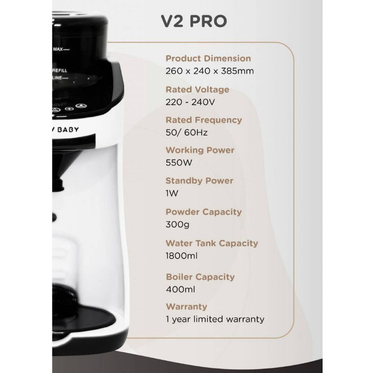 BOOV BABY SMART FORMULA MILK MAKER / BURABI Smart Formula Milk Maker / mesin pembuat susu formula Co