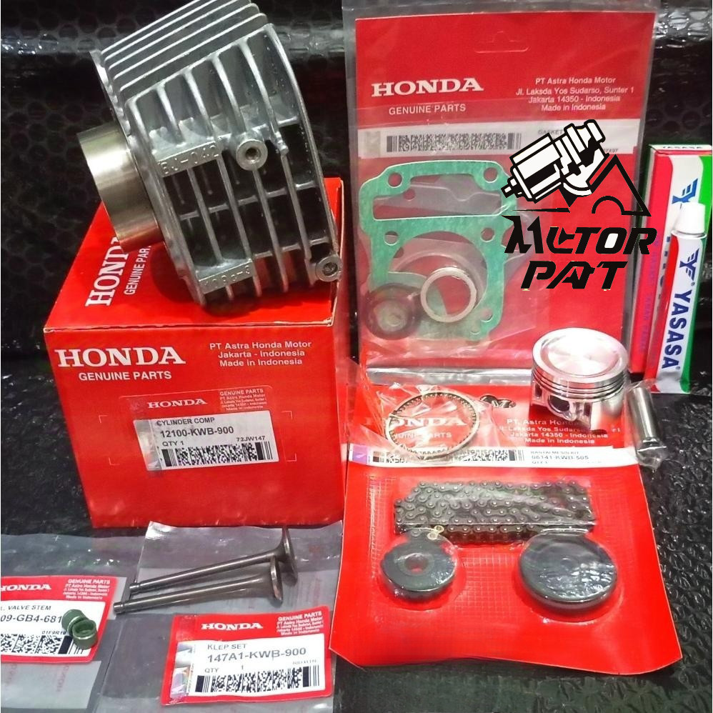 Promo Blok Seher Cylinder Komplit 6 Item Revo Absolut Blade Lama 110 KWB Set Rantai Keteng + Klepset