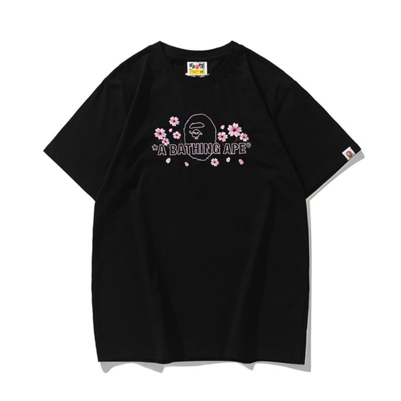 Kaos A Bathing ape T shirt Original Japanese APE ape head pure cotton loose short-sleeved bape T-shi