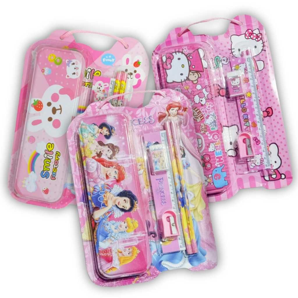 

Ay00! LEEWOOSS S6139 Set Alat Tulis 6 in 1 Stationery Set Souvenir Anak Paket Alat Tulis Sekolah