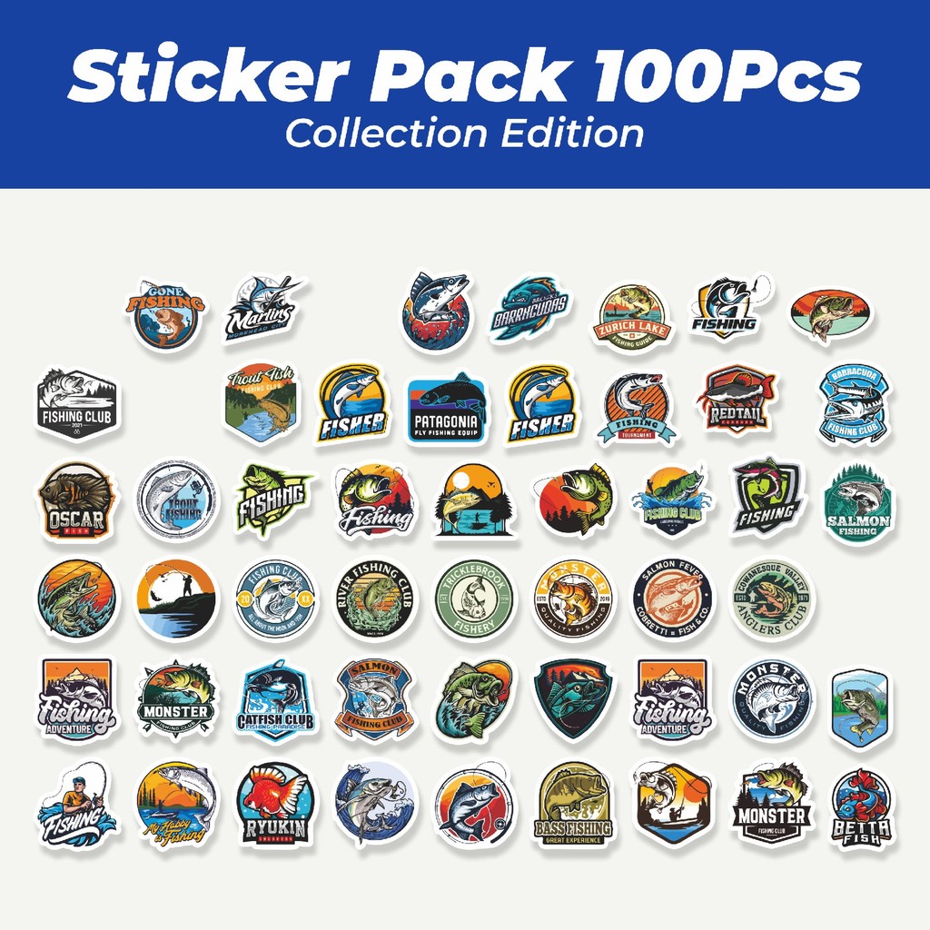

Hot Stiker Fishing Adventure/Mancing Lucu Anti Air Stikers Berperekat Waterproof Sticker Decal Buat Motor Helm Buku Journal Koper Casing HP Laptop Botol Minum