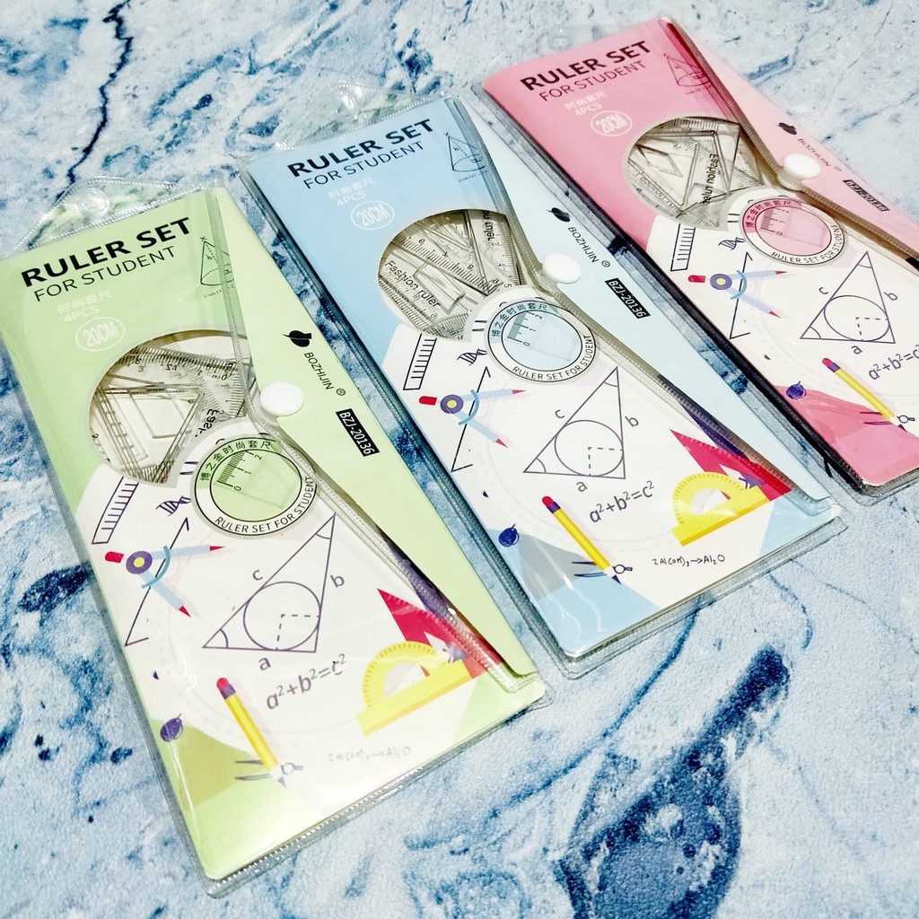 

Penggaris Set Tebal 20cm Karakter Lucu