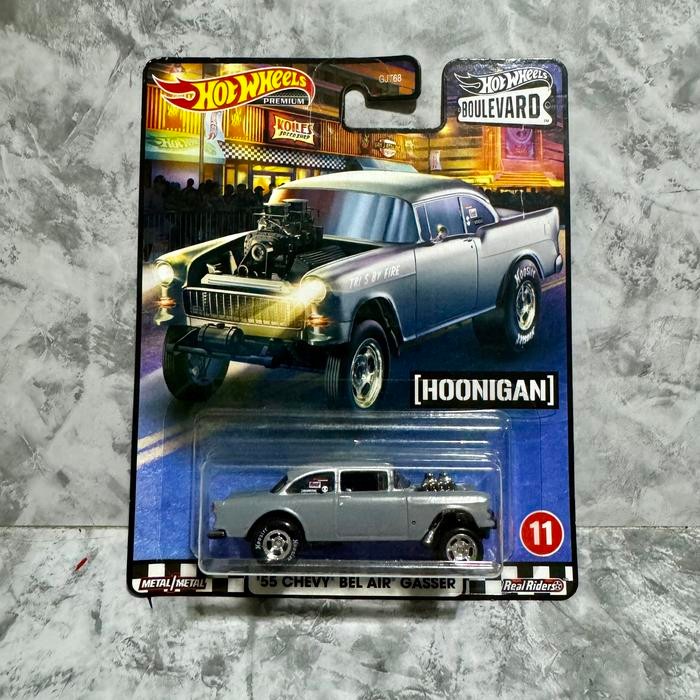 Hot Wheels Boulevard '55 Chevy Bel Air Gasser Hoonigan - Silver