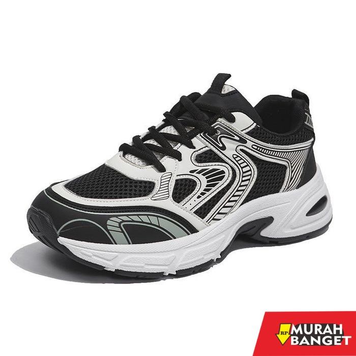 ASNK.SEVEN_DAY SEPATU SNEAKERS SEPATU PRIA & WANITA FASHION WB-221 - Black, 36