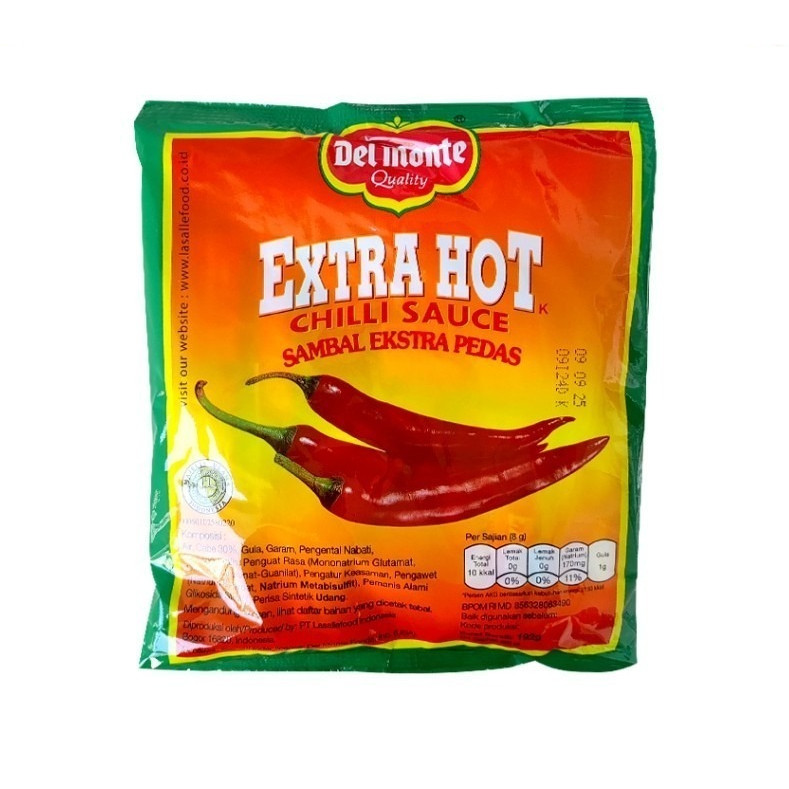 

WP - DelMonte Extra Hot Sauce / Saus / Saos Sachet 8gr isi 24