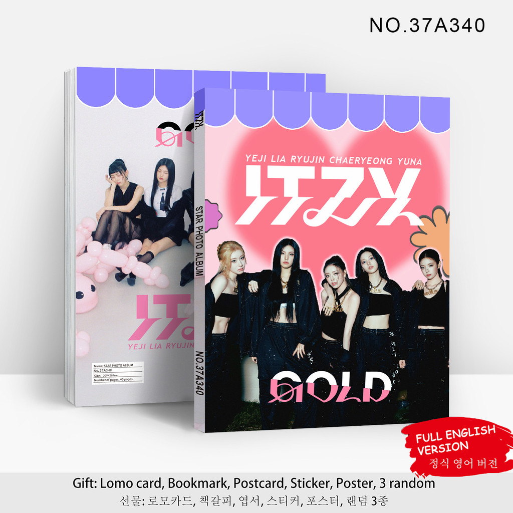 

In Stock ITZY New Album GOLD Collect Albums Fans Chasing Stars Celebrity Photo Collection Including Gift Cards