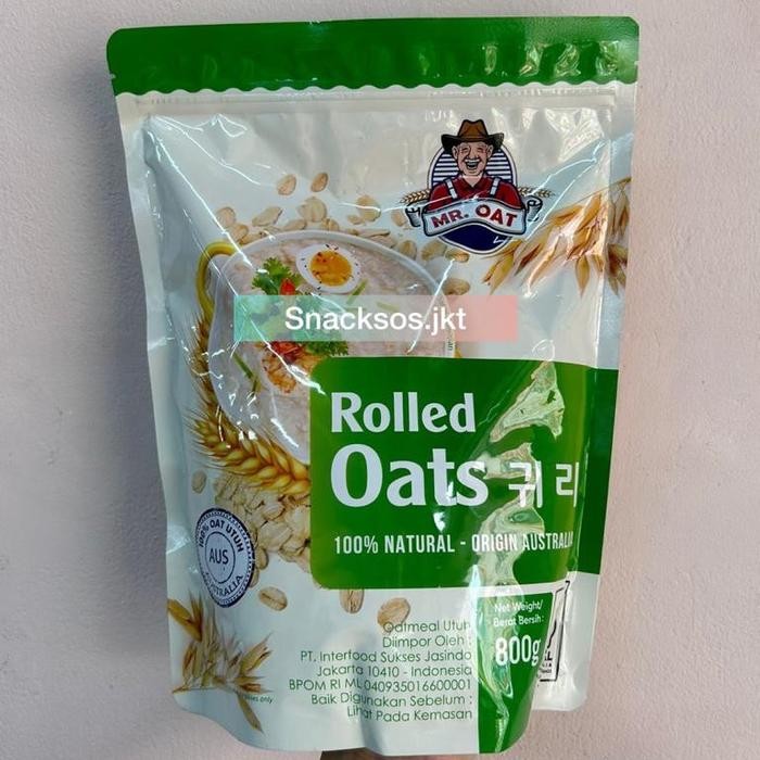 

[PACK] MR OAT ROLLED OATS / QUICK COOK OATMEAL / INSTANT OATMEAL - MR.OAT - PACK ROLLED OATS