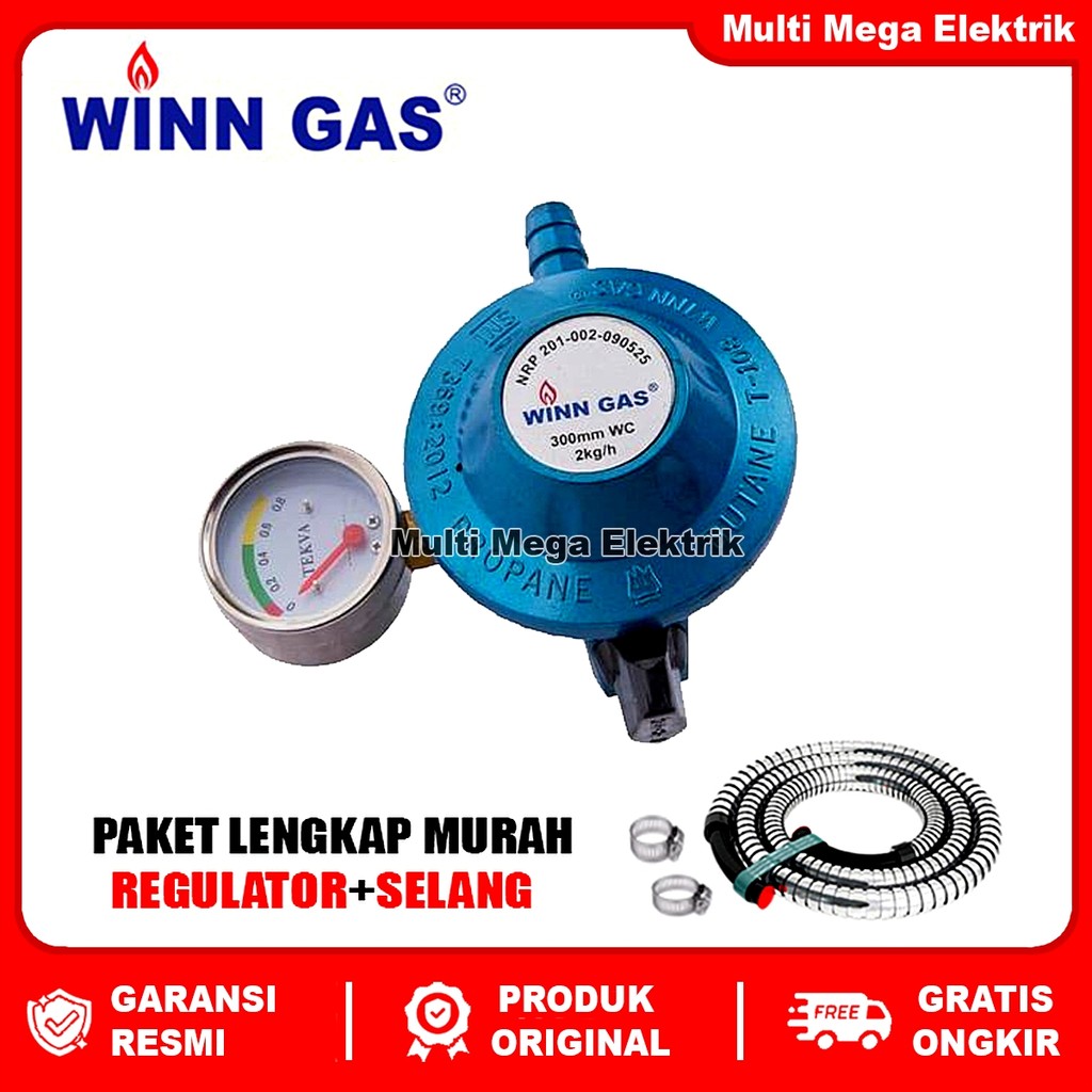 [COD] WINN GAS REGULATOR GAS LPG TEKANAN RENDAH W688M / W-688M / W 688 M (GARANSI RESMI)
