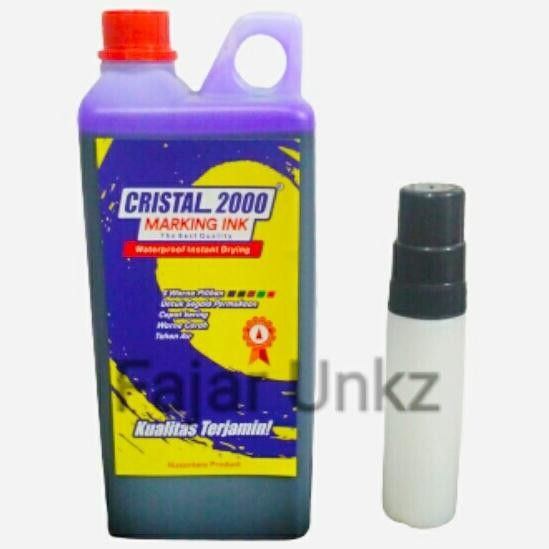 

COD Tinta Spidol Permanent Karung Refill Cristal 2000 Kemasan 1 Liter - Violet