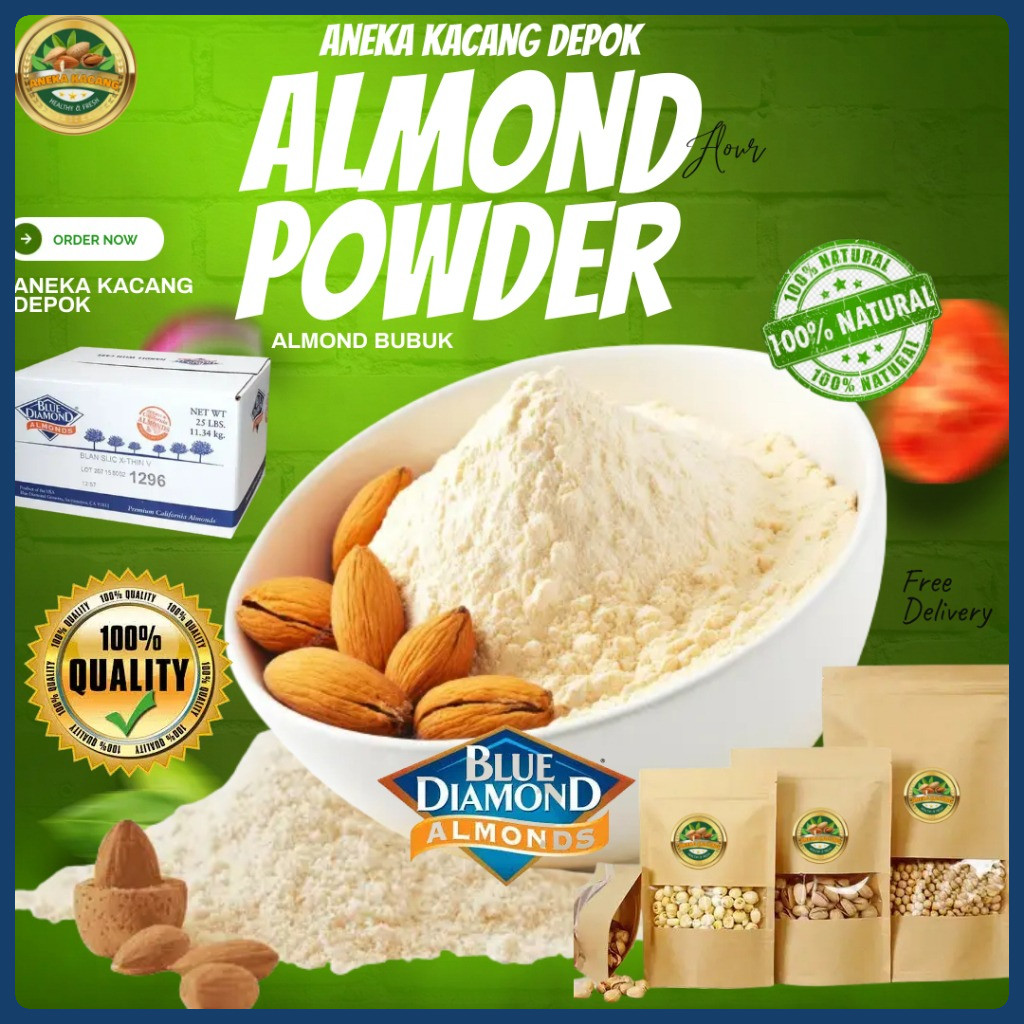 

Tepung Almond / Almond Flour Extra Fine / almond bubuk