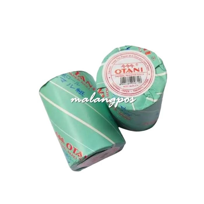 

Paket 10 Roll Kertas Thermal Otani 57X40 57X38 58X40 Thermal Printer Struk Kasir 57MM Hitam - Otani 57x40