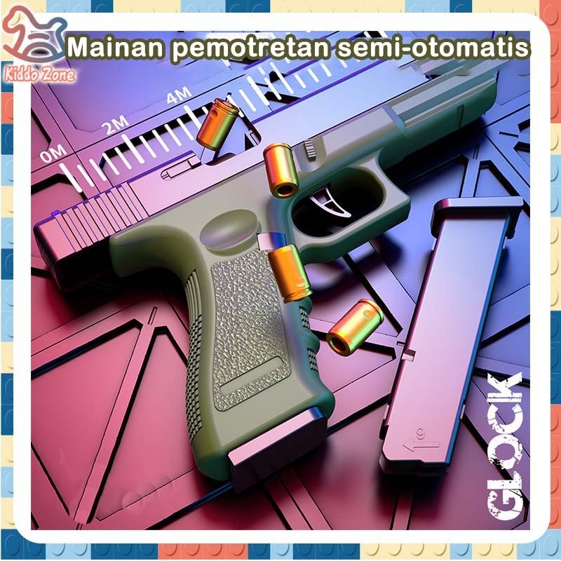 Semi-auto Senjata Mainan- Auto Glock/Colt M1911/Desert Eagle Tembak Keluar Shell Otomatis Mainan Ana