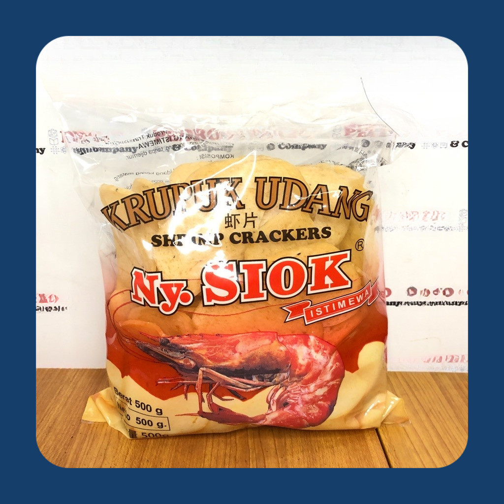 

Ny. Siok - Kerupuk udang oval / shrimp crackers 500 gr