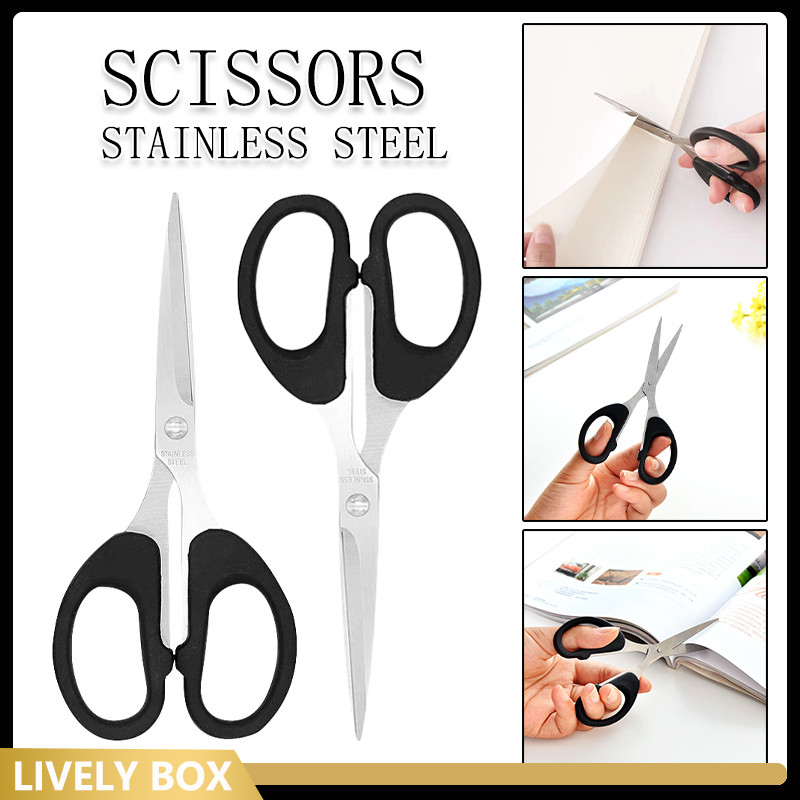 

Paper Scissors Gunting Kertas Stainless/ Scissors Gunting Stainless Steel/Gunting Hitam Stainless Steel