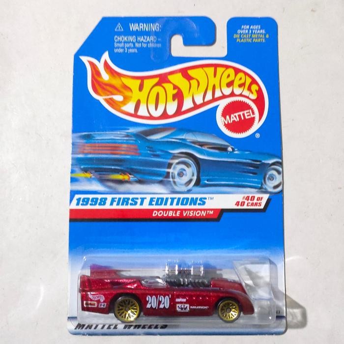 TR99 Hotwheels Hot Wheels Double Vision merah 1998 First Editions
