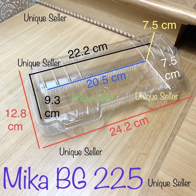 Mika BG 225 isi 10 pcs / Mika Bolu Gulung 20 cm / Mika Roti Bakar / Mika Roll Cake BG 225