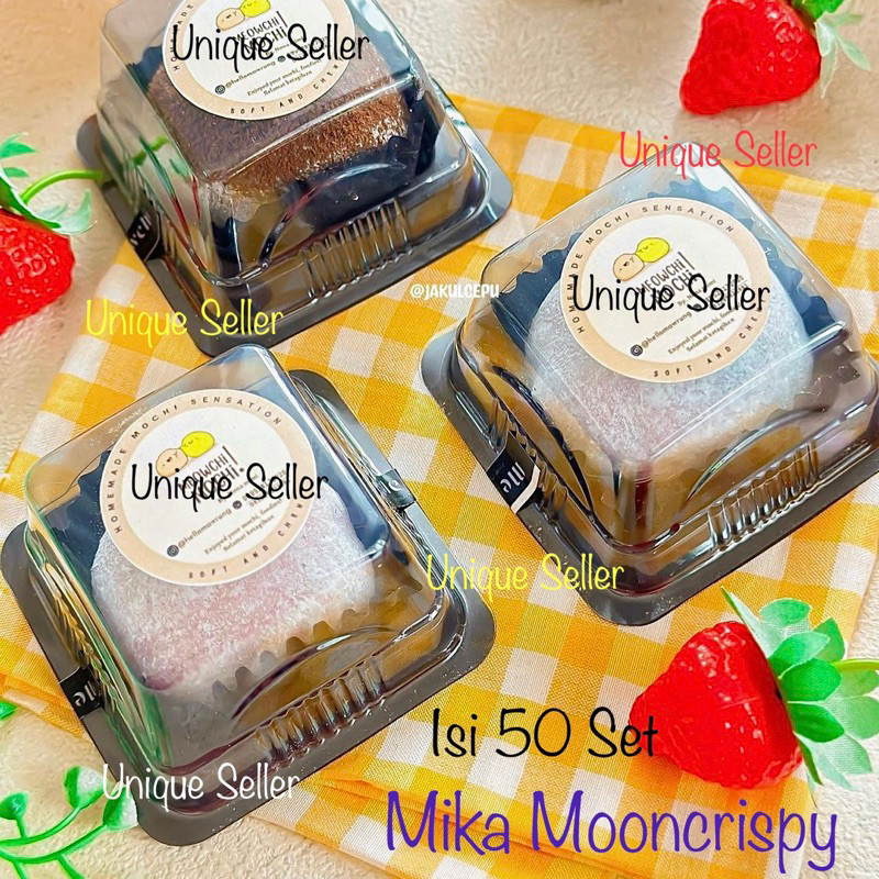 [Isi50] Mika Kue Mochi Moon Cake isi 1 / Mika Kue Kotak Kecil 5.5 cm / Mika Mooncrispy / Mika Kue Ko