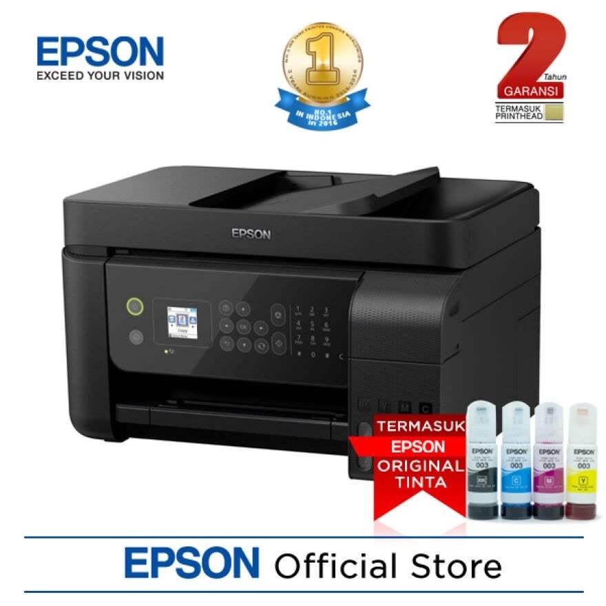 

Epson L5290 WiFi All In One Ink Tank Printer with ADF SCAN F4 fax 100% baru Garansi Resmi