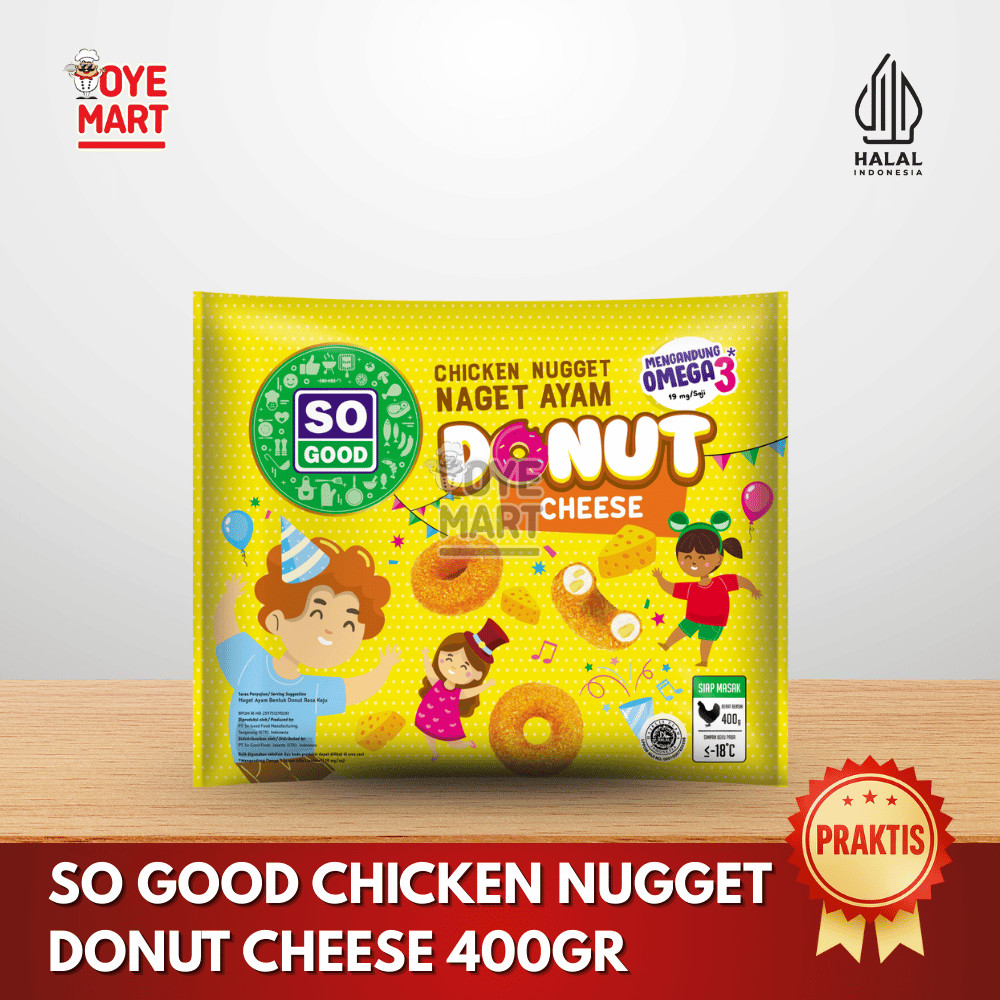 

SO GOOD CHICKEN NUGGET DONUT CHEESE/NAGET AYAM DONAT RASA KEJU