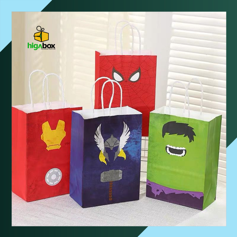 

Paper Bag Karakter Hero Marvel / Paper Bag Kartun Micky Mini / Paper Bag Super Hero / Goodie Bag Karakter / Gooodie Bag Kartun I AK02M1 - AK02M3