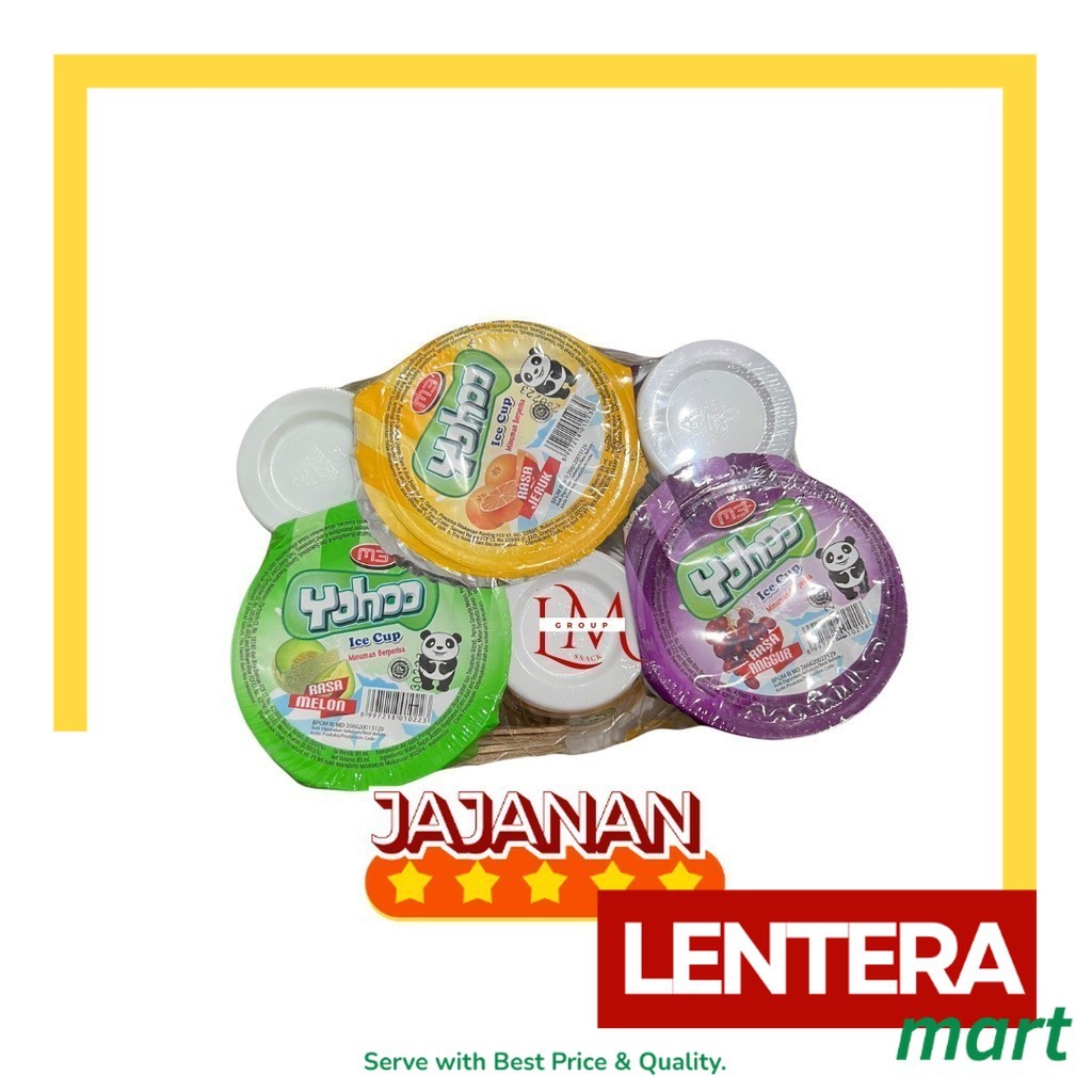 

Yohoo Ice Cup Rasa Melon,Jeruk, Anggur 1 Pack Isi 6 pcs @85ml LenteraMart