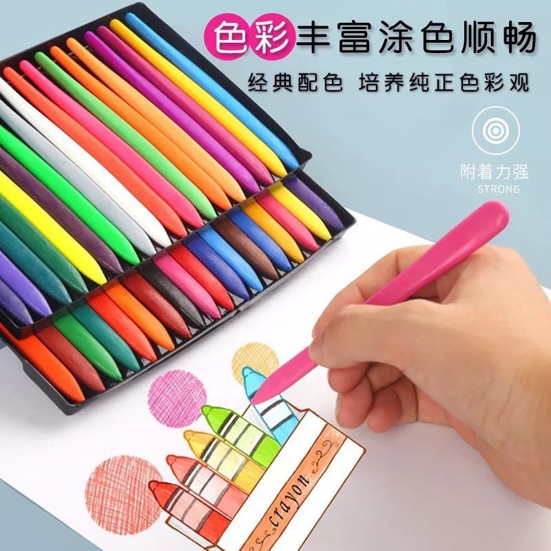 

Crayon Lab Non Toxic Anti Patah isi 12 Warna - ABO