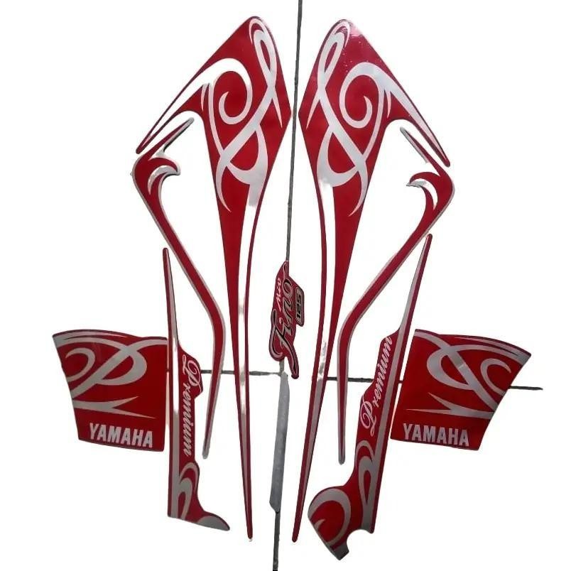 Stiker Striping Motor Yamaha Fino 125 Premium 2017 Merah Full Body - Motorcycle