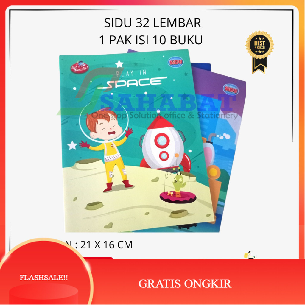 

【AGNES_ID】DISKON!! SIDU BUKU TULIS 32 LEMBAR / BUKU TULIS MURAH / BUKU ANAK SEKOLAH 1 PAK ISI 10 BUKU